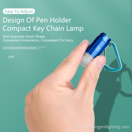 Portable LED Mini Flashlight Carabiner Torch